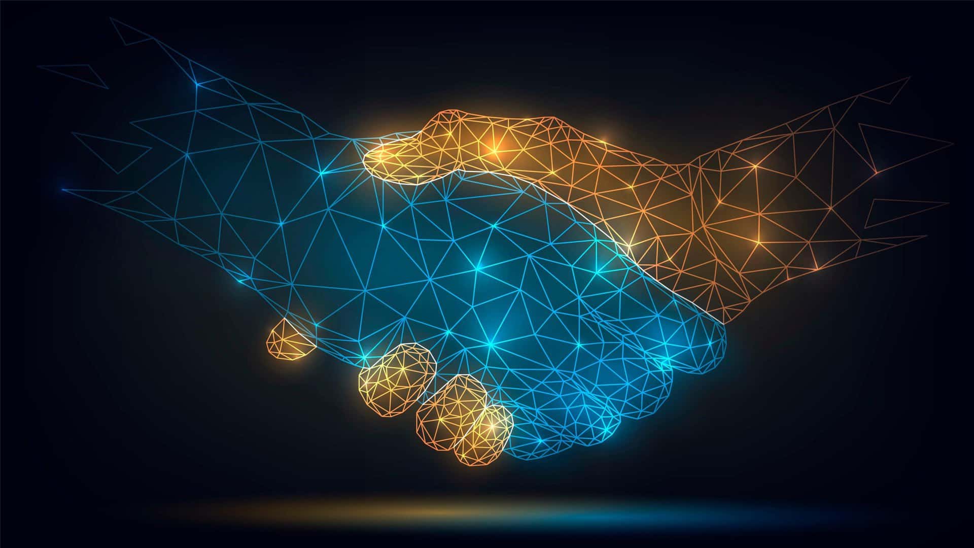 Digital handshake representing trust